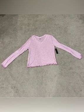 No Boundaries Ribbed Long Sleeve Top